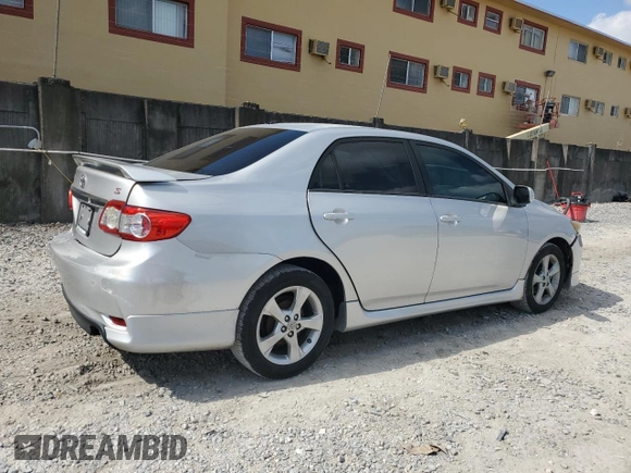 2011 Toyota Corolla L with VIN 2T1BU4EE9BC617463, listed as a Copart auction lot 53572855 with 136,542 mi miles and Salvage Title. Bid and sale history available at carsss.com. Image 3.