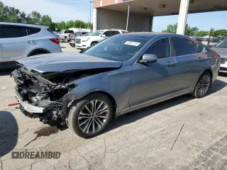 2015 Hyundai Genesis 3.8L with VIN KMHGN4JEXFU083886, listed as a Copart auction lot 55992724 with 156,303 mi miles and Salvage Title. Bid and sale history available at carsss.com. Image 1.