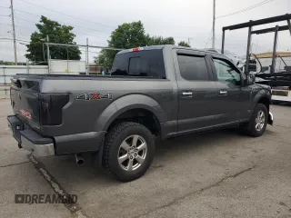 2019 Ford F-150 XL with VIN 1FTEW1E41KFC39126, listed as a Copart auction lot 61358815 with 43,765 mi miles and Salvage title. Bid and sale history available at DreamBid. Image 3.