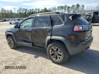 2019 Jeep Cherokee Trailhawk Elite with VIN 1C4PJMBX2KD311549, listed as a Copart auction lot 47108225 with 49,421 mi miles and Salvage Title. Bid and sale history available at carsss.com. Image 2.