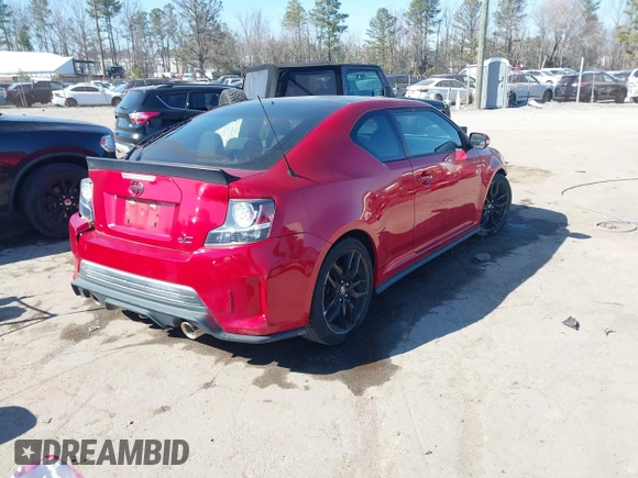 2016 Scion tC with VIN JTKJF5C78GJ025704, listed as a IAAI auction lot 41706518 with 29,460 mi miles. Bid and sale history available at carsss.com. Image 4.