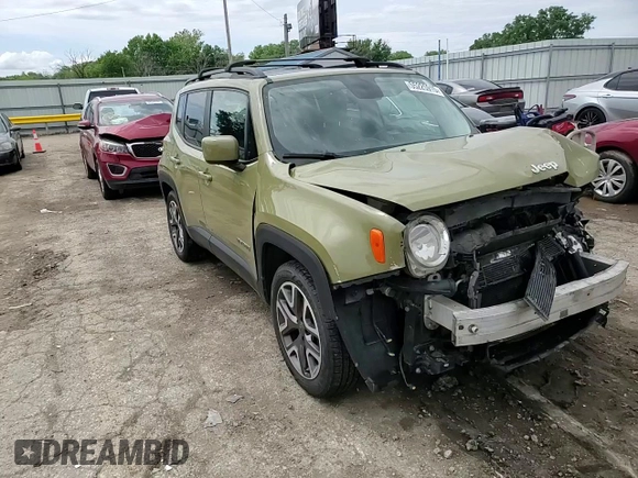 2015 Jeep Renegade Latitude with VIN ZACCJABT4FPB94039, listed as a Copart auction lot 55225915 with 169,914 mi miles and Salvage Title. Bid and sale history available at DreamBid. Image 14.