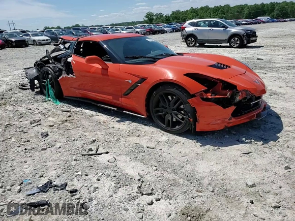 2019 Chevrolet Corvette Z51 1LT with VIN 1G1YH2D79K5115418, listed as a Copart auction lot 55996435 with Not provided miles and Salvage title. Bid and sale history available at DreamBid. Image 13.