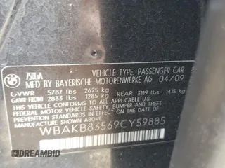 2009 BMW 7 Series 750Li z VIN WBAKB83569CY59885, wystawiony jako Copart lot #60740875 z przebiegiem Nie podano mil oraz Szkoda całkowita • Salvage title. Historia ofert i sprzedaży dostępna na DreamBid. Obrazek 12.
