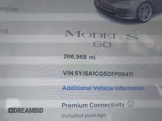 2013 Tesla Model S с VIN 5YJSA1CG5DFP06411, выставлен на аукционе IAAI как лот 41079914 с пробегом 266 968 миль миль и . История ставок и продаж доступна на DreamBid. Изображение 7.