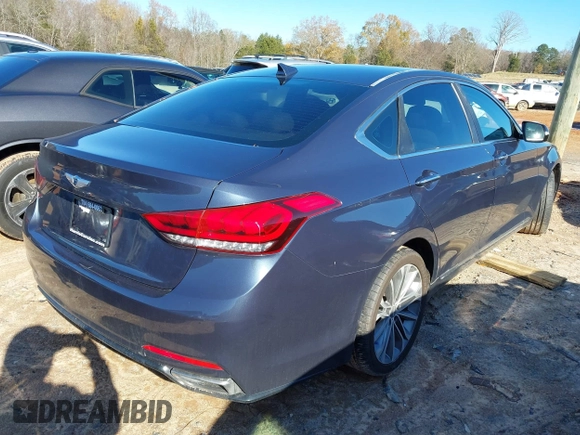 2015 Hyundai Genesis 3.8L with VIN KMHGN4JE7FU038338, listed as a IAAI auction lot 41062654 with 163,468 mi miles and . Bid and sale history available at DreamBid. Image 4.