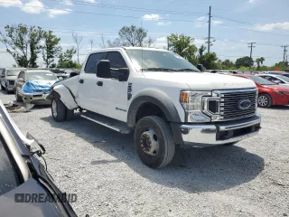 2021 Ford F-450 XL with VIN 1FT8W4DT5MEC57242, listed as a Copart auction lot 54353575 with 227,281 mi miles and Salvage title. Bid and sale history available at DreamBid. Image 4.