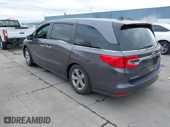 2019 Honda Odyssey EX-L with VIN 5FNRL6H70KB095795, listed as a IAAI auction lot 41535095 with 66,226 mi miles. Bid and sale history available at carsss.com. Image 3.
