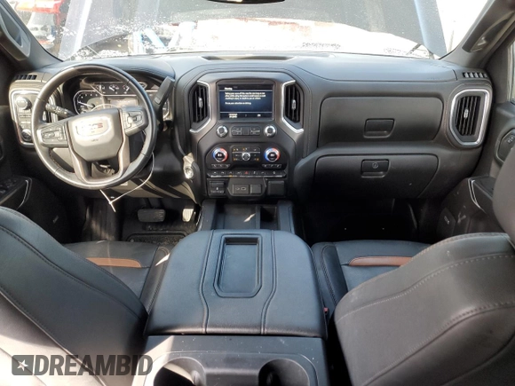 2021 GMC Sierra 1500 AT4 with VIN 3GTP9EEL7MG261132, listed as a Copart auction lot 46317815 with 78,458 mi miles and Salvage Title. Bid and sale history available at carsss.com. Image 8.
