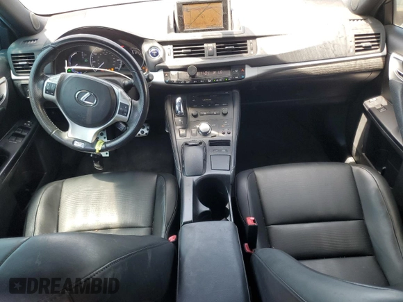 2012 Lexus CT 200h with VIN JTHKD5BH8C2116437, listed as a Copart auction lot 57914565 with 110,327 mi miles and Salvage title. Bid and sale history available at DreamBid. Image 8.