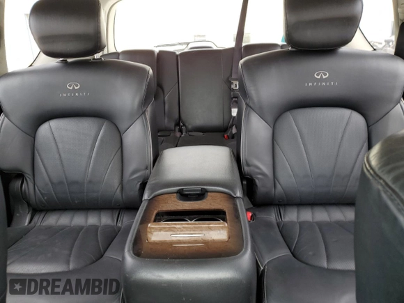 2011 Infiniti QX56 7-passenger with VIN JN8AZ2NE8B9005573, listed as a Copart auction lot 53086155 with 166,571 mi miles and Clean Title. Bid and sale history available at carsss.com. Image 10.