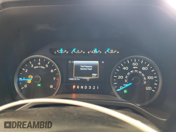 2015 Ford F-150 XLT with VIN 1FTEW1E88FKE62036, listed as a Copart auction lot 58224795 with 140,013 mi miles and Salvage title. Bid and sale history available at DreamBid. Image 9.