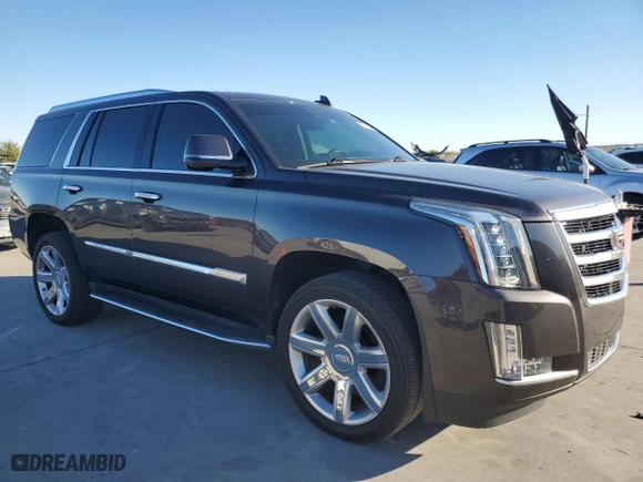 2017 Cadillac Escalade Premium Luxury with VIN 1GYS4CKJ9HR378677, listed as a Copart auction lot 76269984 with 75,429 mi miles and Clean Title. Bid and sale history available at carsss.com. Image 4.