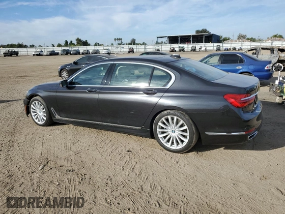 2018 BMW 7 Series 740i with VIN WBA7E2C50JG742052, listed as a Copart auction lot 72192053 with 31,946 mi miles and . Bid and sale history available at DreamBid. Image 2.