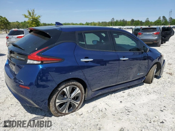 2018 Nissan LEAF S with VIN 1N4AZ1CP4JC304804, listed as a Copart auction lot 51941615 with 65,312 mi miles and Salvage Title. Bid and sale history available at DreamBid. Image 3.