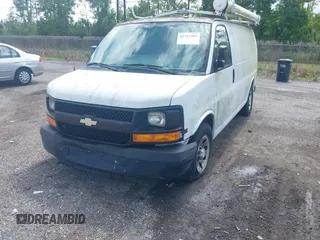 2014 Chevrolet Express Cargo with VIN 1GCSGAFX0E1110921, listed as a IAAI auction lot 42737205 with 177,631 mi miles and . Bid and sale history available at DreamBid. Image 6.