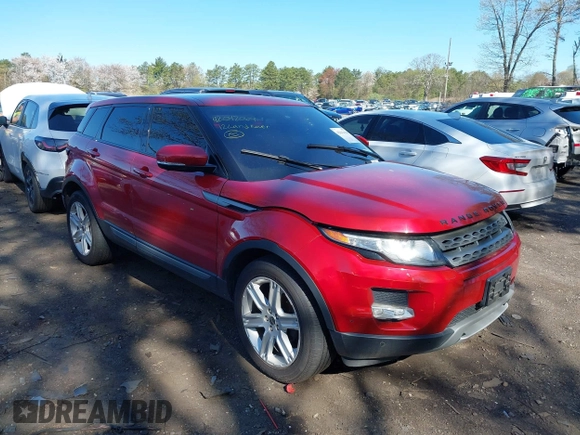 2012 Land Rover Range Rover Evoque Pure Premium with VIN SALVR2BGXCH618555, listed as a IAAI auction lot 42042064 with 92,283 mi miles. Bid and sale history available at carsss.com. Image 1.