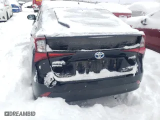 2019 Toyota Prius LE with VIN JTDL9RFUXK3009422, listed as a Copart auction lot 87360094 with 0 mi miles and Salvage Title. Bid and sale history available at carsss.com. Image 6.