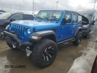 2022 Jeep Wrangler Unlimited Willys with VIN 1C4HJXDN0NW254617, listed as a Copart auction lot 74772844 with Not Provided miles and Non Repairable. Bid and sale history available at DreamBid. Image 1.