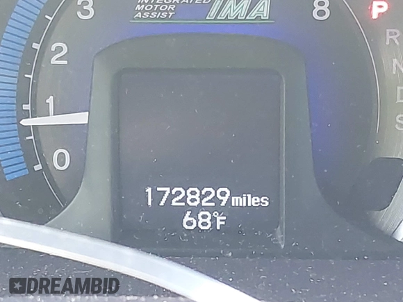 2010 Honda Insight EX with VIN JHMZE2H72AS021555, listed as a IAAI auction lot 42129289 with 172,829 mi miles and . Bid and sale history available at DreamBid. Image 16.
