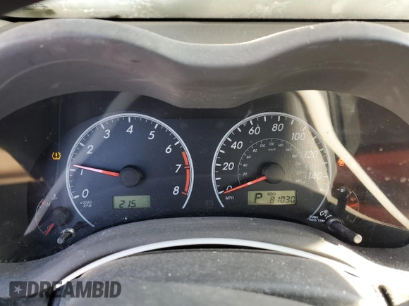 2009 Toyota Corolla with VIN 1NXBU40E09Z037406, listed as a Copart auction lot 89364255 with 81,030 mi miles and Salvage Title. Bid and sale history available at carsss.com. Image 9.