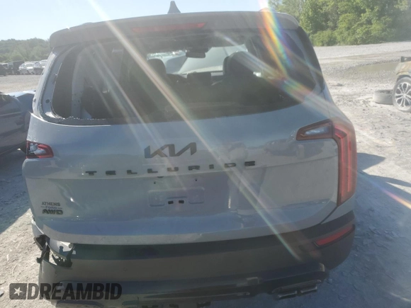 2022 Kia Telluride SX with VIN 5XYP5DHC7NG276764, listed as a Copart auction lot 57218795 with 54,941 mi miles and Salvage title. Bid and sale history available at DreamBid. Image 6.