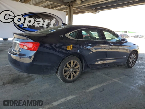 2018 Chevrolet Impala LT with VIN 2G1105S35J9104654, listed as a Copart auction lot 54988365 with 76,104 mi miles and Salvage Title. Bid and sale history available at DreamBid. Image 3.
