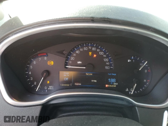 2015 Cadillac SRX Premium Collection with VIN 3GYFNDE39FS558236, listed as a Copart auction lot 49057835 with 199,992 mi miles and Salvage Title. Bid and sale history available at DreamBid. Image 9.