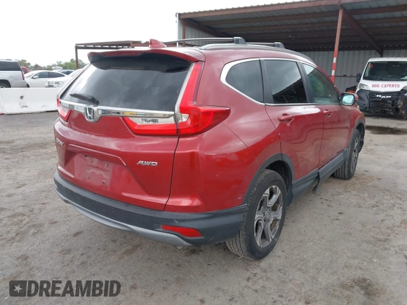 2018 Honda CR-V EX-L with VIN 5J6RW2H84JL021780, listed as a IAAI auction lot 41652489 with 39,217 mi miles. Bid and sale history available at carsss.com. Image 4.