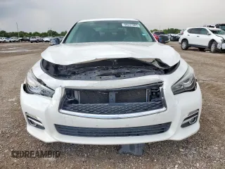 2015 Infiniti Q50 Premium with VIN JN1BV7AP7FM339762, listed as a Copart auction lot 60241965 with 94,278 mi miles and Salvage title. Bid and sale history available at DreamBid. Image 5.