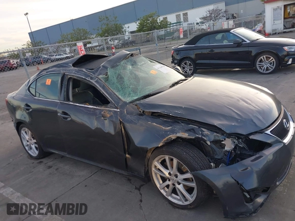 2007 Lexus IS with VIN JTHBK262472056379, listed as a IAAI auction lot 41144538 with 244,693 mi miles. Bid and sale history available at carsss.com. Image 13.