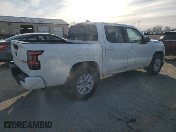 2022 Nissan Frontier S with VIN 1N6ED1EK2NN652751, listed as a Copart auction lot 44628505 with 24,695 mi miles and Salvage title. Bid and sale history available at DreamBid. Image 3.