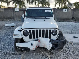 2023 Jeep Wrangler Sahara with VIN 1C4HJXEN3PW634598, listed as a Copart auction lot 44504005 with 17,548 mi miles and Salvage Title. Bid and sale history available at carsss.com. Image 5.