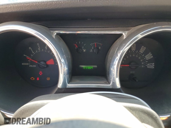 2008 Ford Mustang Deluxe with VIN 1ZVHT84N485114951, listed as a Copart auction lot 52643185 with 123,564 mi miles and Clean Title. Bid and sale history available at carsss.com. Image 9.
