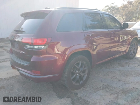 2020 Jeep Grand Cherokee Limited with VIN 1C4RJEBGXLC212709, listed as a IAAI auction lot 41505352 with 101,442 mi miles and . Bid and sale history available at DreamBid. Image 4.