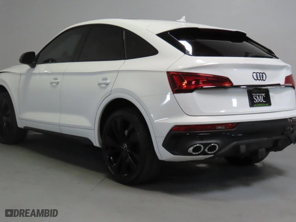 2023 Audi SQ5 Sportback Premium Plus with VIN WA124AFY1P2038636, listed as a Copart auction lot 53910115 with 27,258 mi miles and Salvage Title. Bid and sale history available at carsss.com. Image 4.