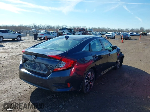 2017 Honda Civic Sedan EX-L with VIN 19XFC1F79HE020486, listed as a IAAI auction lot 41694311 with 77,391 mi miles. Bid and sale history available at carsss.com. Image 4.