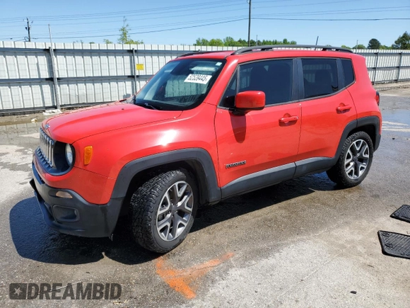 2018 Jeep Renegade Latitude with VIN ZACCJABB3JPG86304, listed as a Copart auction lot 52539445 with 80,200 mi miles and Salvage Title. Bid and sale history available at DreamBid. Image 1.