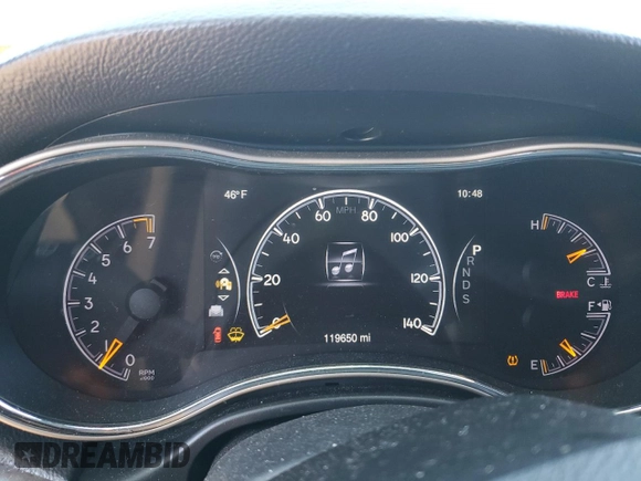 2014 Jeep Grand Cherokee Laredo with VIN 1C4RJFAG4EC210321, listed as a Copart auction lot 53574595 with 119,650 mi miles and Salvage Title. Bid and sale history available at DreamBid. Image 9.
