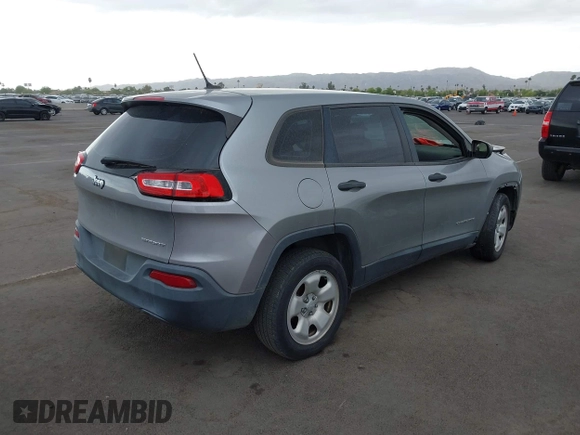 2016 Jeep Cherokee Sport with VIN 1C4PJLAB3GW159146, listed as a IAAI auction lot 42188887 with 115,151 mi miles and . Bid and sale history available at DreamBid. Image 4.