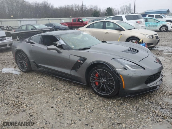 2016 Chevrolet Corvette Z06 2LZ with VIN 1G1YS2D63G5608866, listed as a Copart auction lot 45017105 with 0 mi miles and Salvage Title. Bid and sale history available at carsss.com. Image 4.