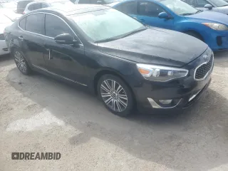 2015 Kia Cadenza Premium with VIN KNALN4D71F5181499, listed as a Copart auction lot 76159924 with 59,659 mi miles and Salvage Title. Bid and sale history available at carsss.com. Image 4.