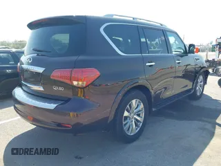 2015 Infiniti QX80 with VIN JN8AZ2NC4F9370790, listed as a IAAI auction lot 41985910 with 125,615 mi miles. Bid and sale history available at carsss.com. Image 4.