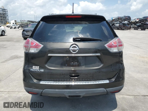 2016 Nissan Rogue S with VIN 5N1AT2MNXGC863261, listed as a Copart auction lot 53807464 with 109,166 mi miles and Salvage Title. Bid and sale history available at DreamBid. Image 6.