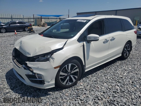 2019 Honda Odyssey Elite with VIN 5FNRL6H96KB018026, listed as a Copart auction lot 53466285 with 206,548 mi miles and Non Repairable. Bid and sale history available at DreamBid. Image 1.