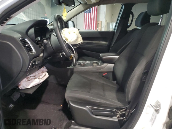 2016 Dodge Durango SXT with VIN 1C4RDJAG7GC460343, listed as a Copart auction lot 60974975 with 59,783 mi miles and Salvage title. Bid and sale history available at DreamBid. Image 7.