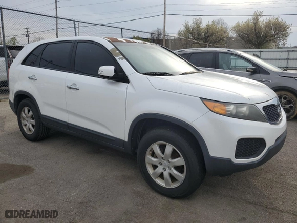2011 Kia Sorento LX with VIN 5XYKT3A16BG076523, listed as a Copart auction lot 53142915 with 154,375 mi miles and Clean Title. Bid and sale history available at carsss.com. Image 4.
