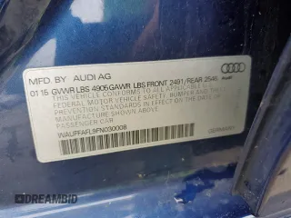 2015 Audi A4 Premium Plus z VIN WAUFFAFL9FN030008, wystawiony jako Copart lot #55479905 z przebiegiem 119 034 mil mil oraz Czysty tytuł • Clean title. Historia ofert i sprzedaży dostępna na DreamBid. Obrazek 12.
