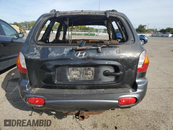 2004 Hyundai Santa Fe with VIN KM8SB12B64U656737, listed as a Copart auction lot 71521294 with 0 mi miles and Non Repairable. Bid and sale history available at carsss.com. Image 6.