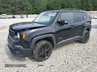 2017 Jeep Renegade Altitude with VIN ZACCJBBB9HPF02998, listed as a Copart auction lot 56546065 with 110,360 mi miles and Salvage title. Bid and sale history available at DreamBid. Image 1.